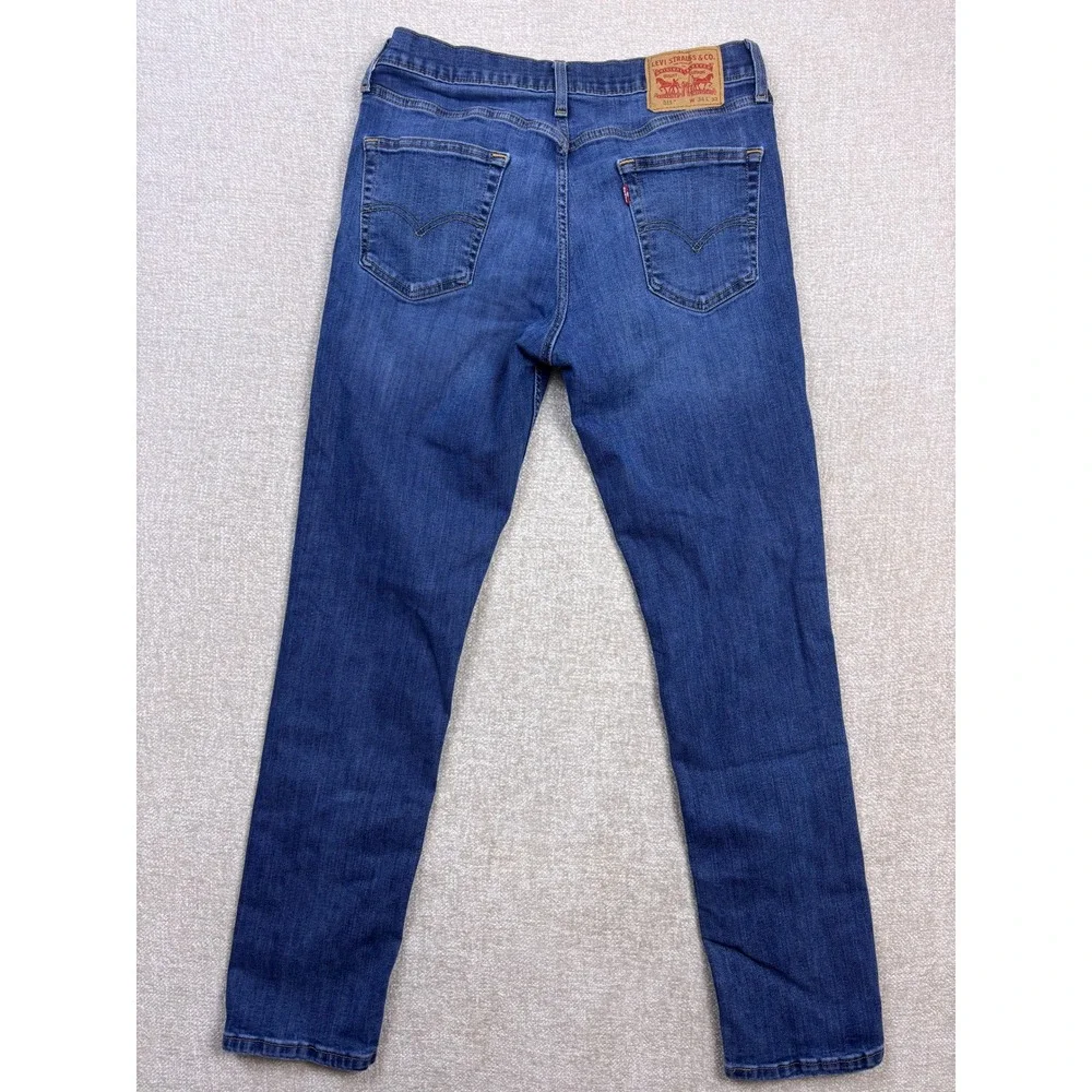 Levis 511 Slim Fit Jeans Mens 34x32 Medium Wash Blue Stretch Denim 04511-1907